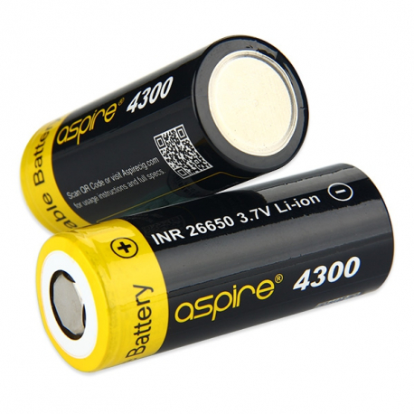 Accumulateur Aspire INR 26650 4300 mAh 3.7V