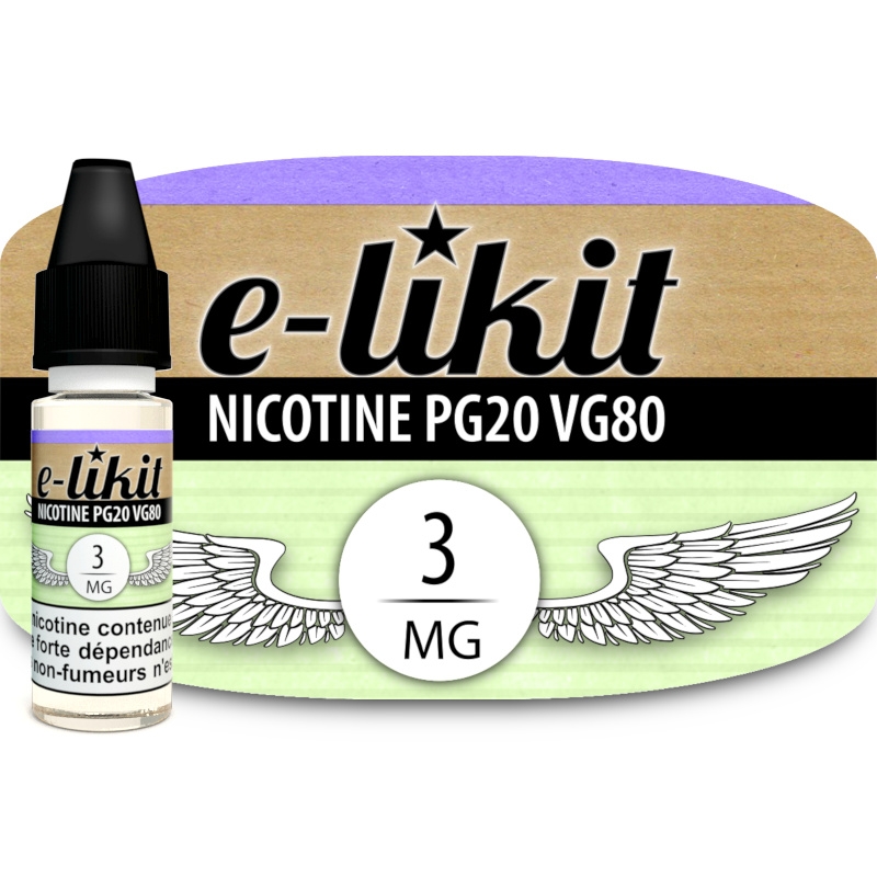 Nicotine 3 mg - PG20 VG80 - E-liquide.com