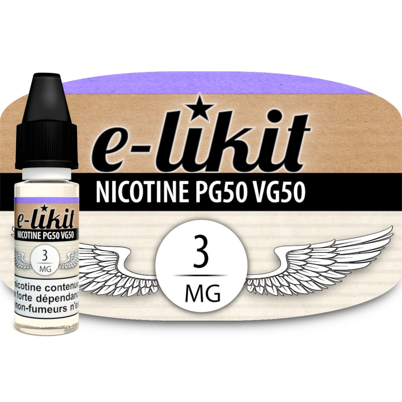 Nicotine 3 mg - PG50 VG50 - E-liquide.com